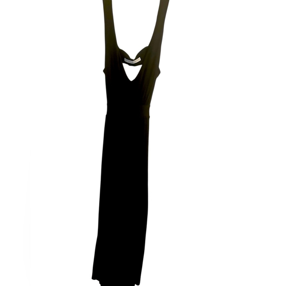 Susana Monaco V Neck -Strap Back Tie Maxi Dress sz. L - Picture 4 of 5